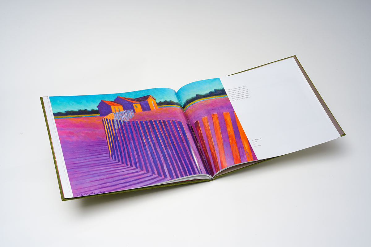 Interior pages of coffee table art book with sharp oil painting reproductions and rich color quality on glossy 105lb paper