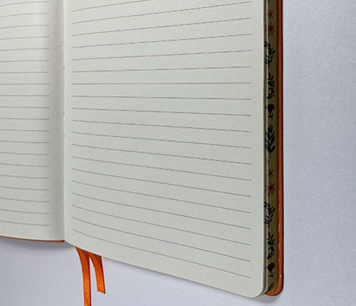 Ideal notebook example for edge printing.