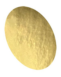 Gold color swatch representing the finish that can be applied to gilded edges of books.