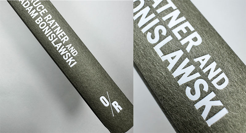 Book Spine with White Foil