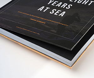 Finished hardcover book cover detail