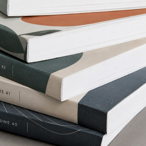 Perfect bound softcover book printing sample
