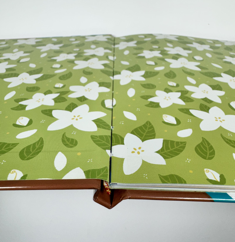 Adhesive case binding example