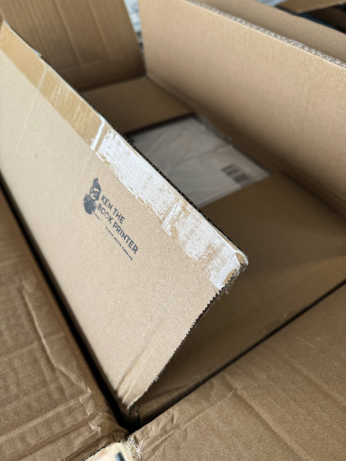 Double-boxed book shipment