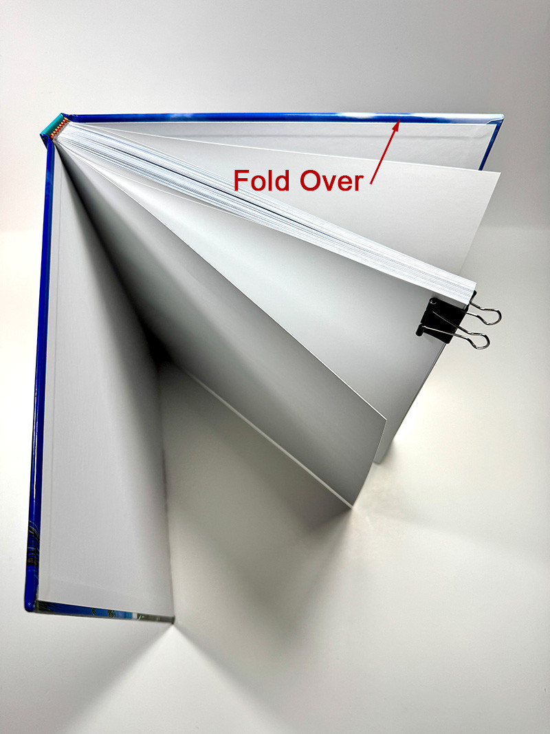 Hardcover Cover Fold Over