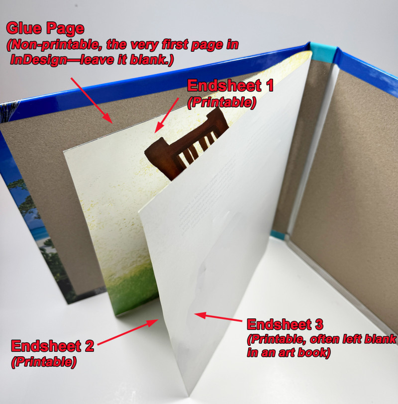 InDesign Endsheet Setup Example