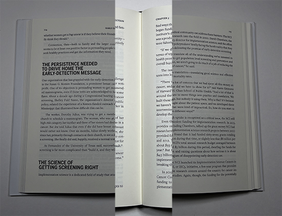 Smyth sewn softcover book opened flat