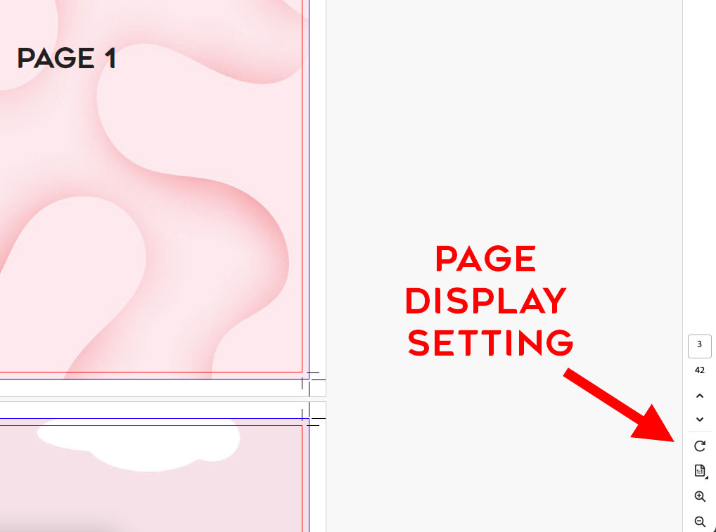 Illustration of converting reader spreads to printer spreads