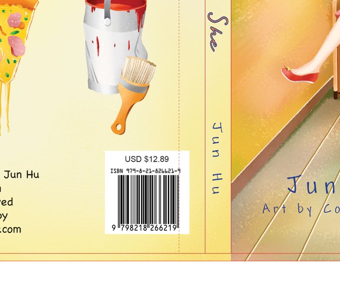 Bad board book cover setup with important content on the hinge line