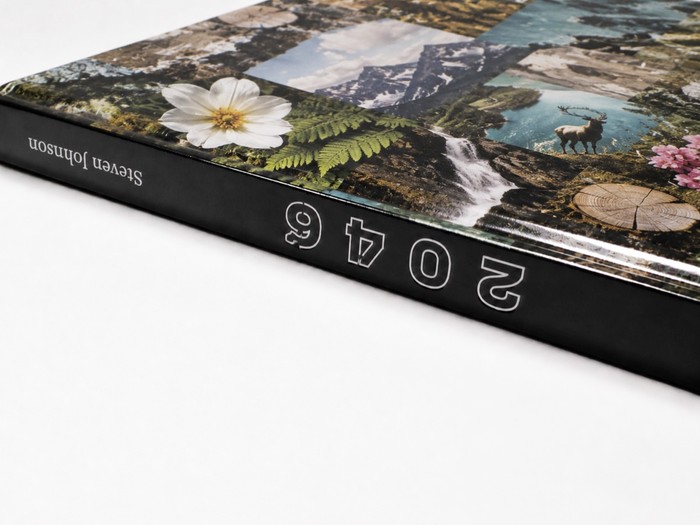 Bad hardcover cover setup with spine text rotated the wrong way