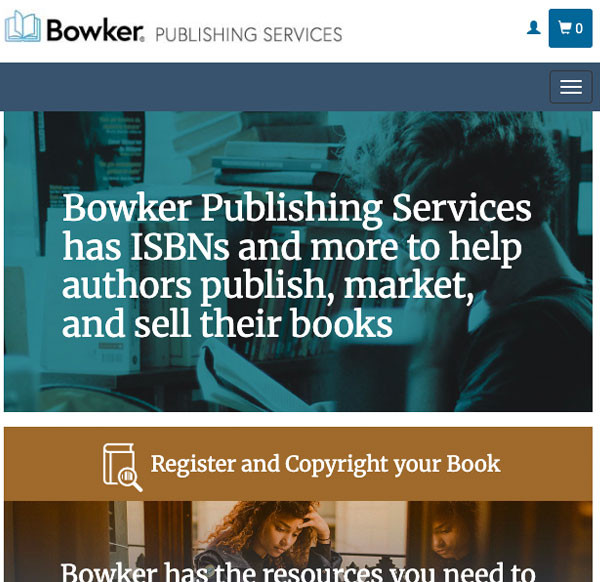 Bowker Website to Purchase ISBN Code