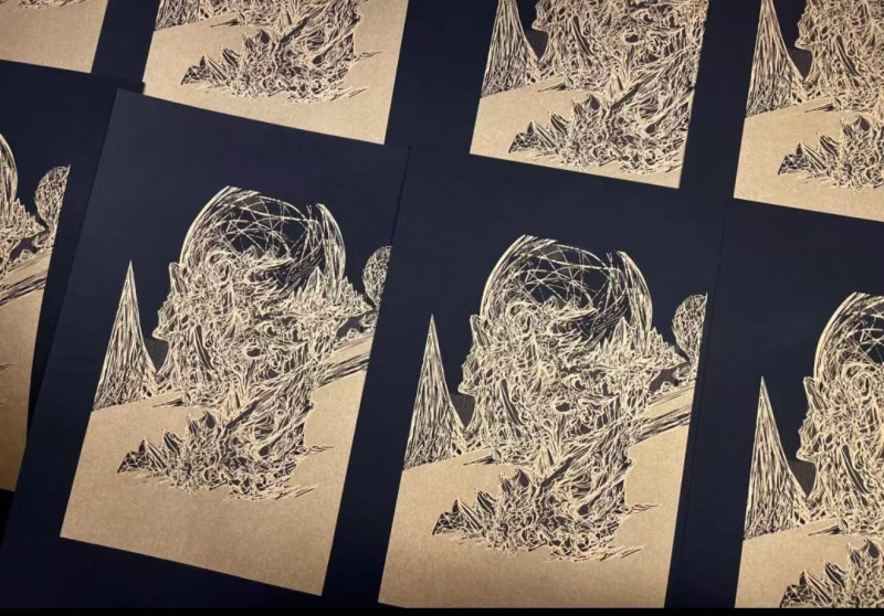 Metallic ink Sample